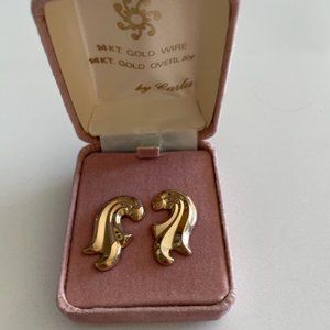 Carla Deadstock Vermeil and 14k post Stud Earrings